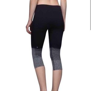 Lululemon Cropped black leggings high waisted